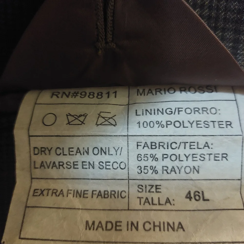 Mario Rossi Men's Brown Blazer Size 46L